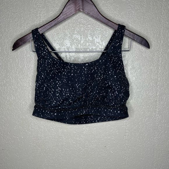 Lululemon Energy Bra Butterfly Texture Mink Berry Black 10 - Picture 1 of 3